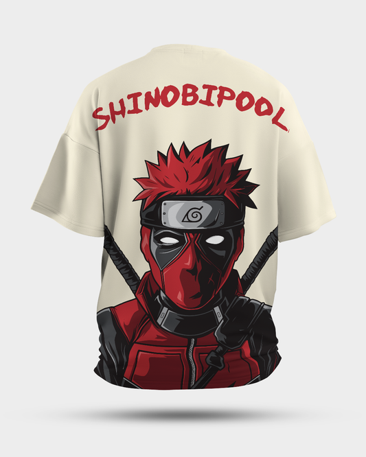 ShinobiPool Rogue ninja T-shirt styled for casual streetwear – oversized fit